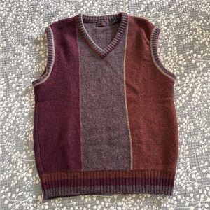 Vintage Hunting Horn Shetland wool vest - XL